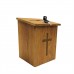 FixtureDisplays® Box, Church Collection Donation Charity w/ Cross 7.5